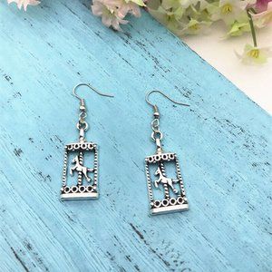Carousel Silver Earrings